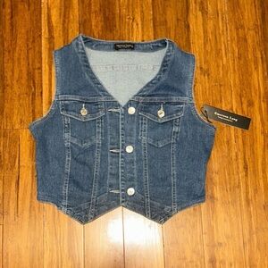 Denim Vest by [Brand] - Blue